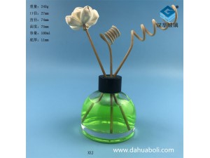 100ml絲口圓形玻璃無(wú)火藤條玻璃揮發(fā)器