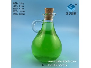 300ml帶把鴨嘴玻璃油壺