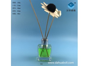 50ml小口正方形玻璃香薰分裝瓶