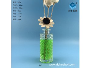 170ml平口菱形圓柱形香薰玻璃瓶